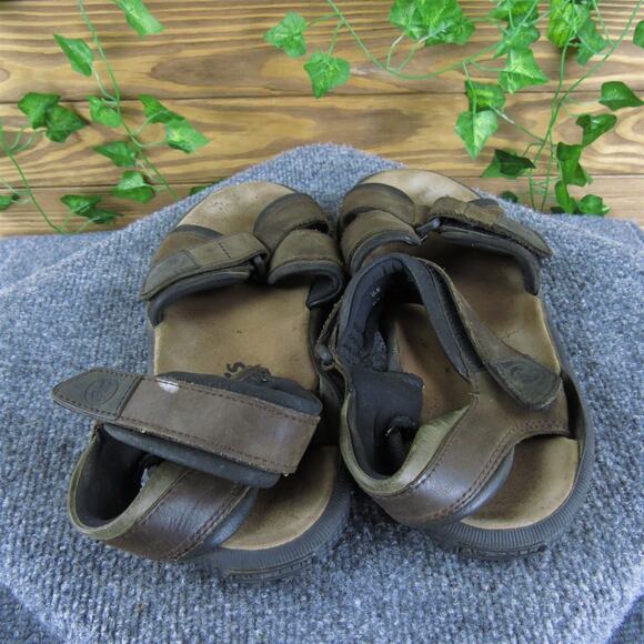 Clarks Men's Ankle Strap Brown Leather Size 10 Medium Gently Used 2025 - Picture 4 of 7